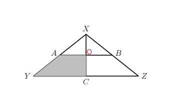 Triangle with centre O