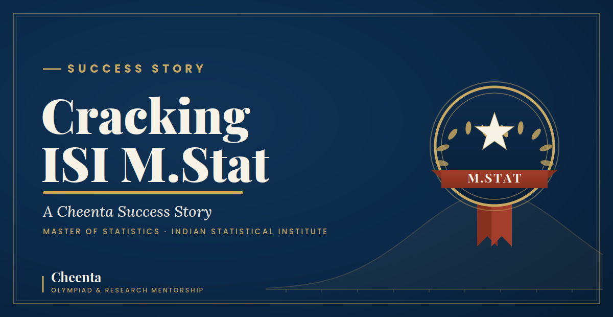 ISI M.Stat Entrance Success Story 2026